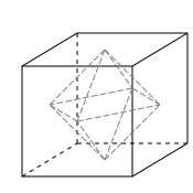 Octahedron inscribed in a Cube